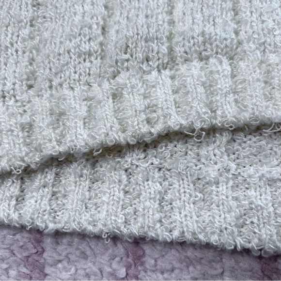 Vintage Diane Von Furstenberg Cream Loose Knit Sweater Vest Size Medium Preppy - Picture 11 of 12